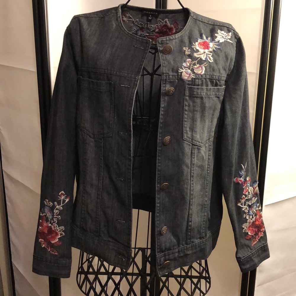 Hannah embroidered Jean Jacket